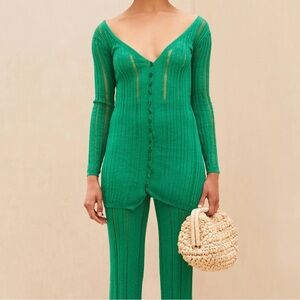 Cult Gaia's Laila rib knit cardigan